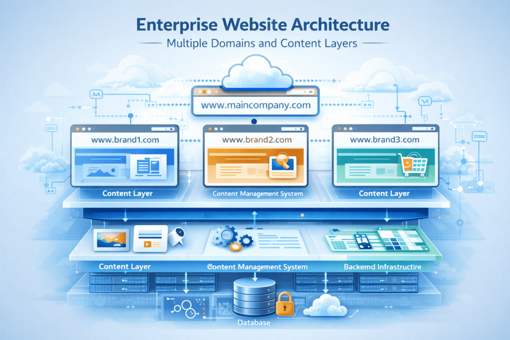 Enterprise website architecture diagram