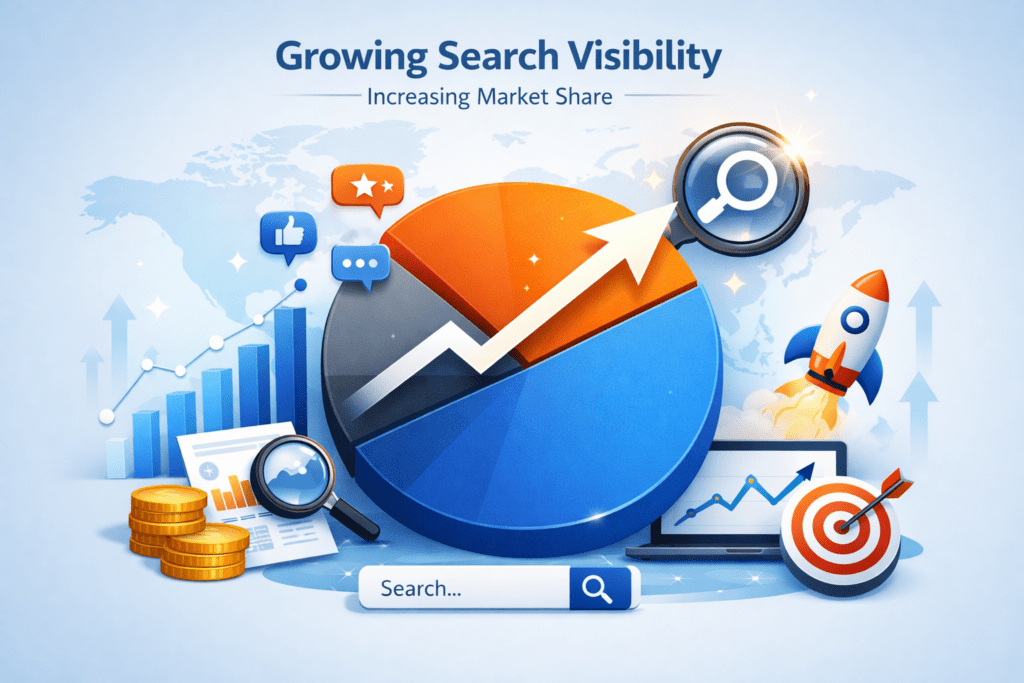 Marketing Share Illustration